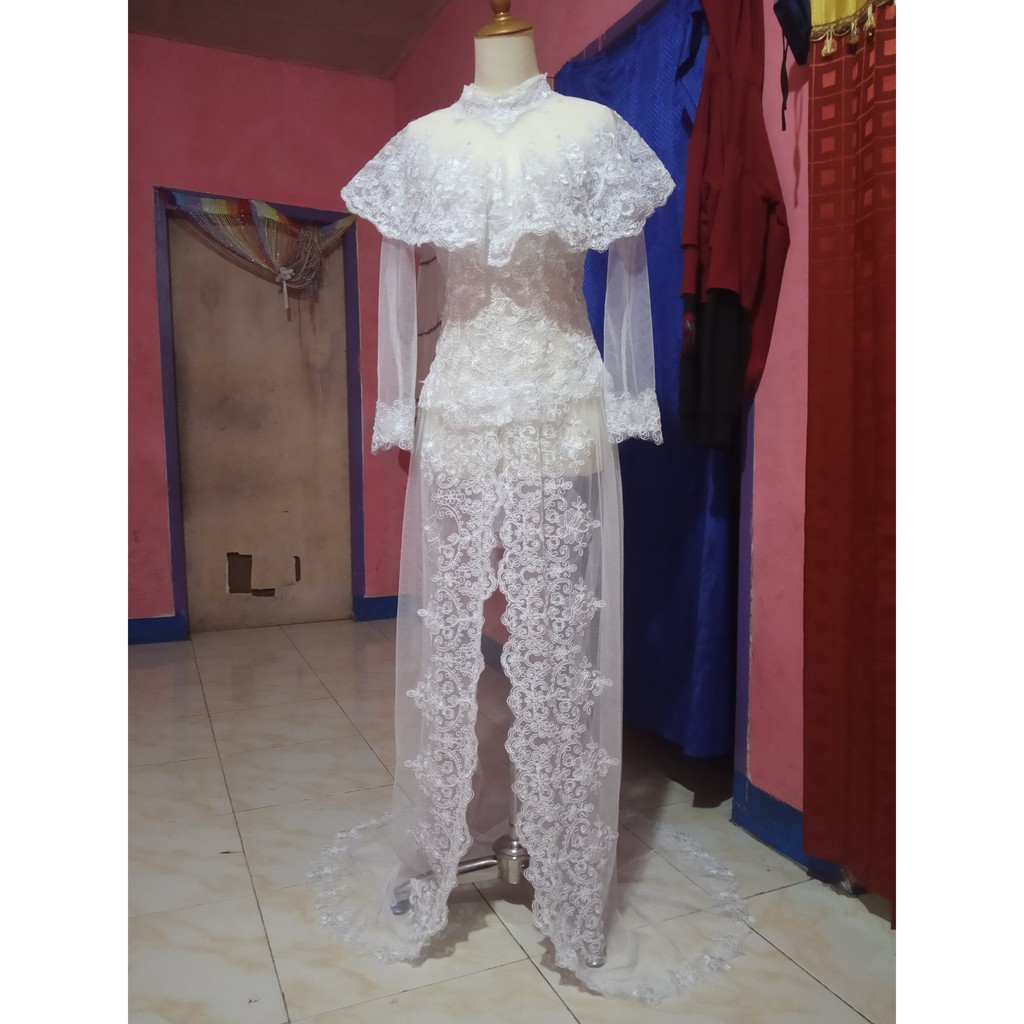 COD Gaun Pengantin Akad Gaun Akad Murah Free Bolero