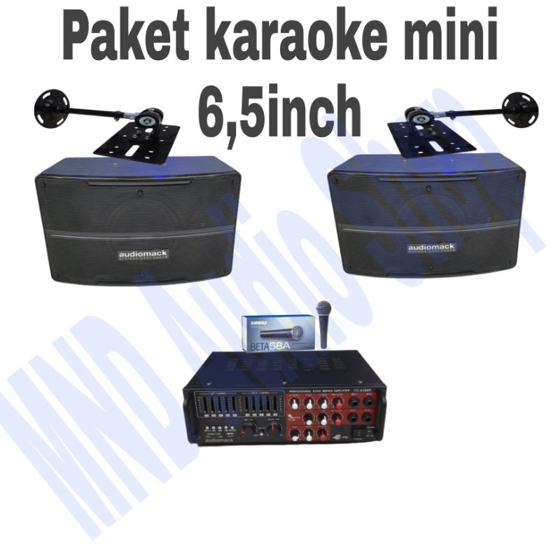 Jual paket sound system karaoke mini speaker 6,5inch bluetooth Shopee
