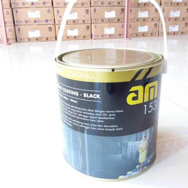 Jual STONE COATING AM 153 - BLACK KEMASAN 2,5 LITER | Shopee Indonesia