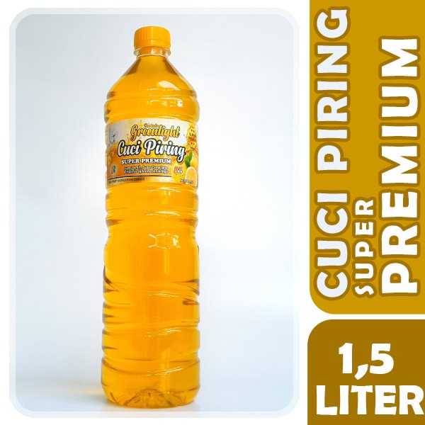 Sabun Cuci Piring GREENLIGHT 1500ml SUPER PREMIUM kental aroma JERUKNIPIS 1,5Liter