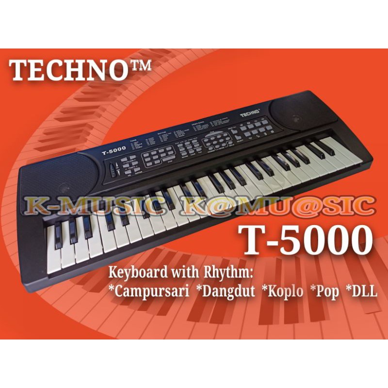 lbh murah [hrg*ditoko datang* ] Keyboard anak Techno T5000 T 5000 T-5000