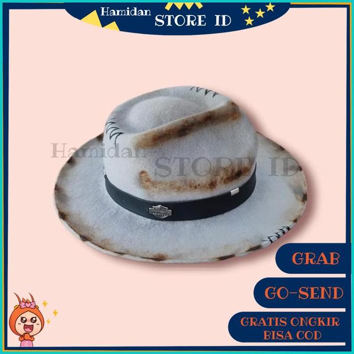 Fedora hat stout model fired decor original fur felt LIMITED 3660