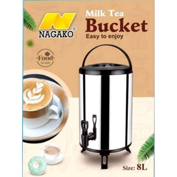 Nagako Drink Jar Jumbo Air 8L 10L Stainless Luar Dalam