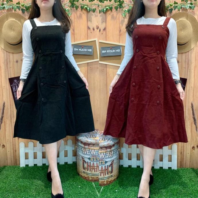 OVERALL ROK FULL BUTTON SUEDE IMPORT #G151 - GHAUDENS FASHION