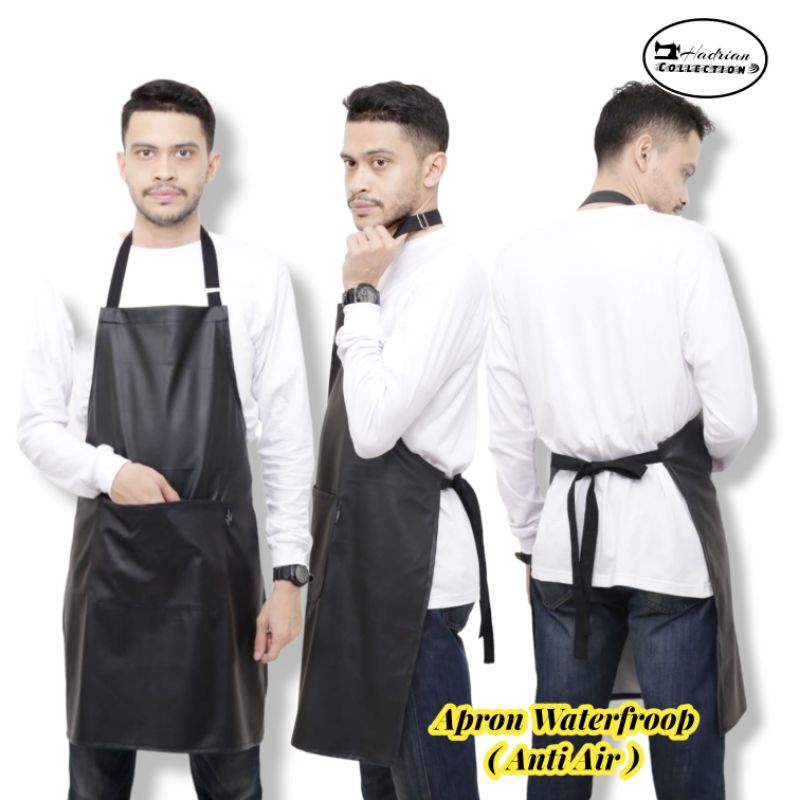 Celemek apron anti air waterproof,celemek barista ,celemek barbershop,celemek kitchen,