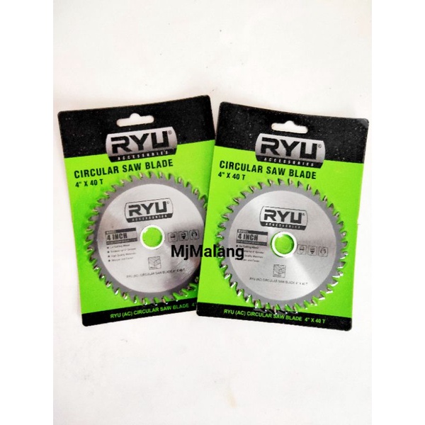 Ryu pisau potong kayu 4"x40T/ mata gerinda kayu ryu original