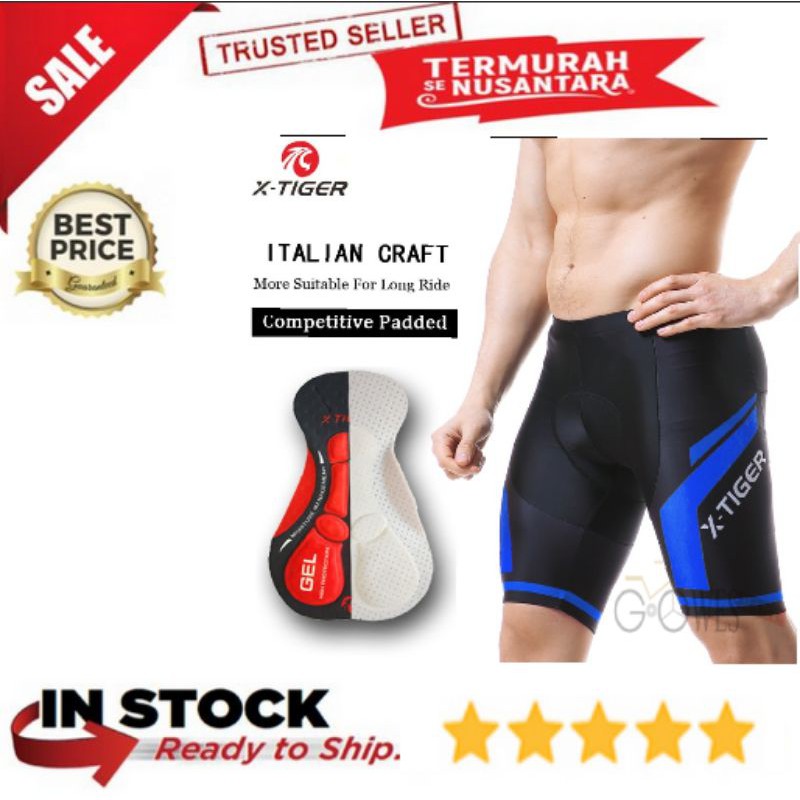 Celana Sepeda padding X-Tiger
