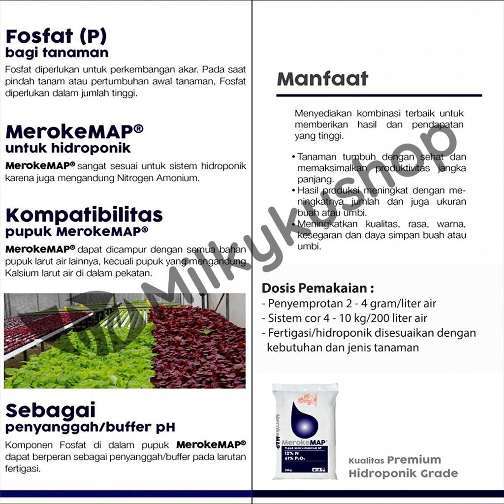 PUPUK MEROKE MAP 25 KG KEMASAN PABRIK VIA CARGO