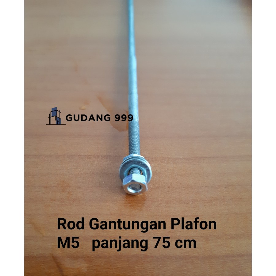 ROD M5 / GANTUNGAN RANGKA 75 CM / SUSPENSION ROD / GANTUNGAN PLAFON