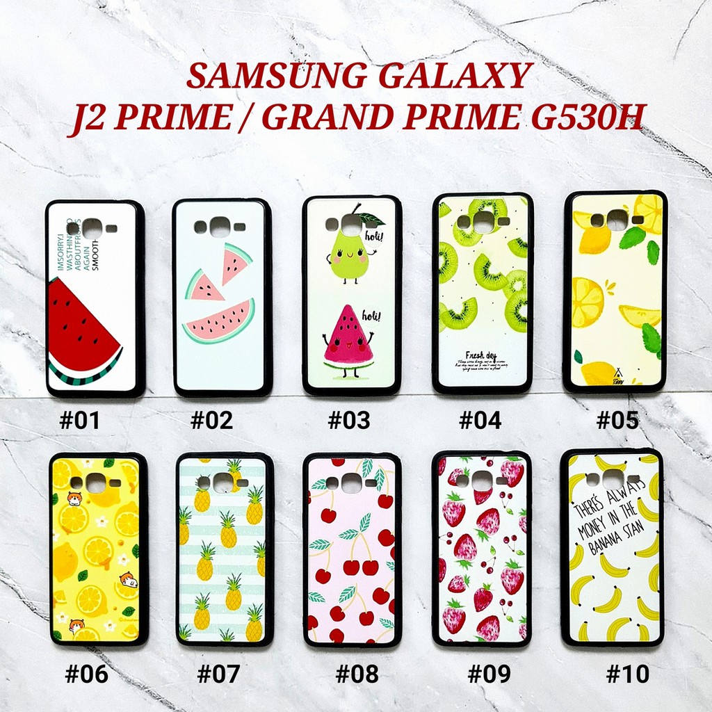 [ BUY 1 GET 1 FREE ] FFE - SAMSUNG J2 PRIME GRAND PRIME J7 PRIME J3 PRO J330 J5 PRO J530 J7 PRO J730 J7 DUO 2018 | FRUIT Soft Hard Case Emboss UV Glossy