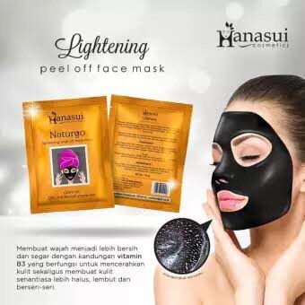 MURAH Masker Lumpur Hanasui Naturgo Peel Off Mask Orange