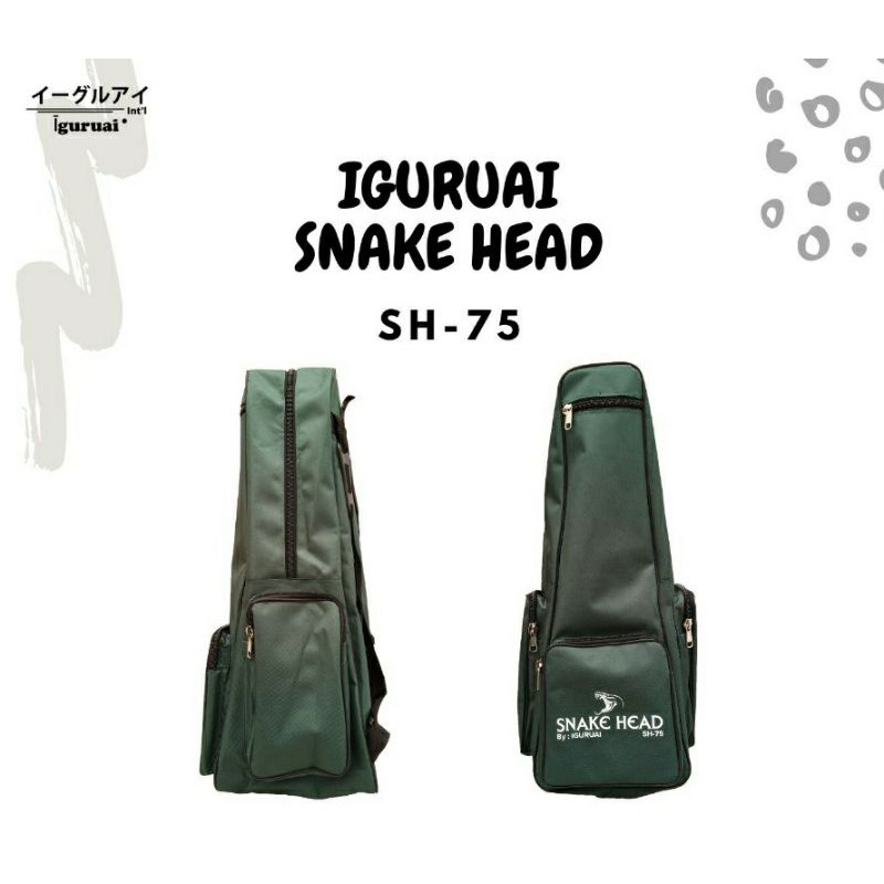 Tas pancing iguruai snake head