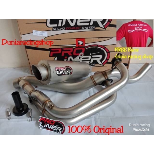 Knalpot Proliner Ninja 250 Fi TR 1 R new Titan Short full system original Proliner