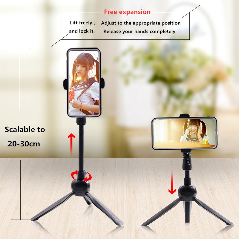 Tripod Handphone Selfie Multifungsi Dapat Berputar 360 Derajat Universal Rotable Desktop Siaran Langsung Dapat Dibesarkan Dan Diturunkan Untuk IPhone Dan Smartp Android