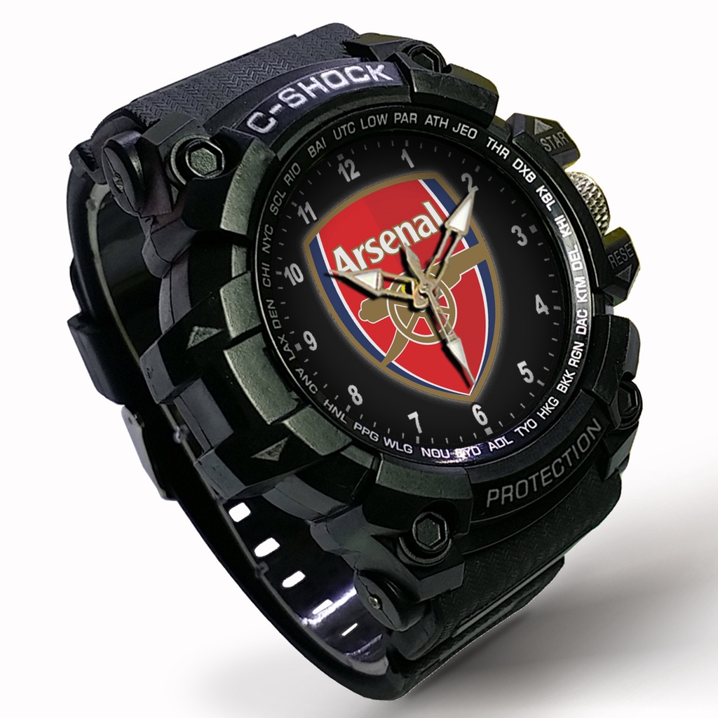 Jam Tangan Arsenal Outdoor Anti Air #Hitam