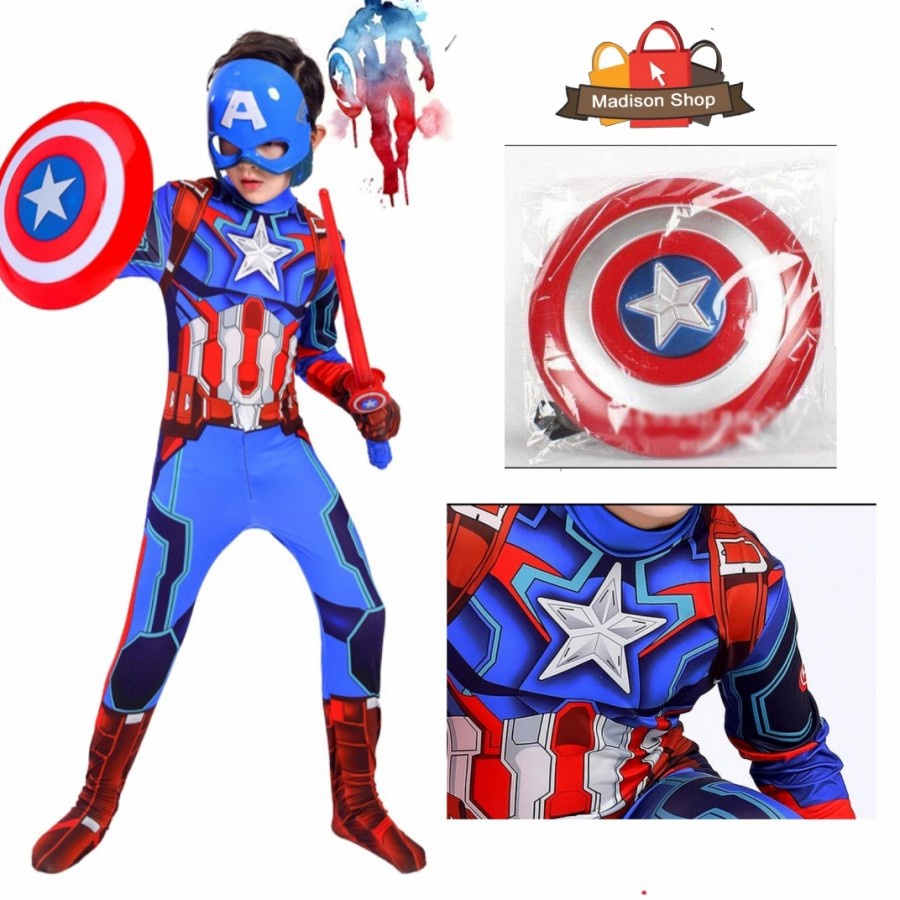 Kostum Captain America Anak Kostum Superhero Costume Haloween Party