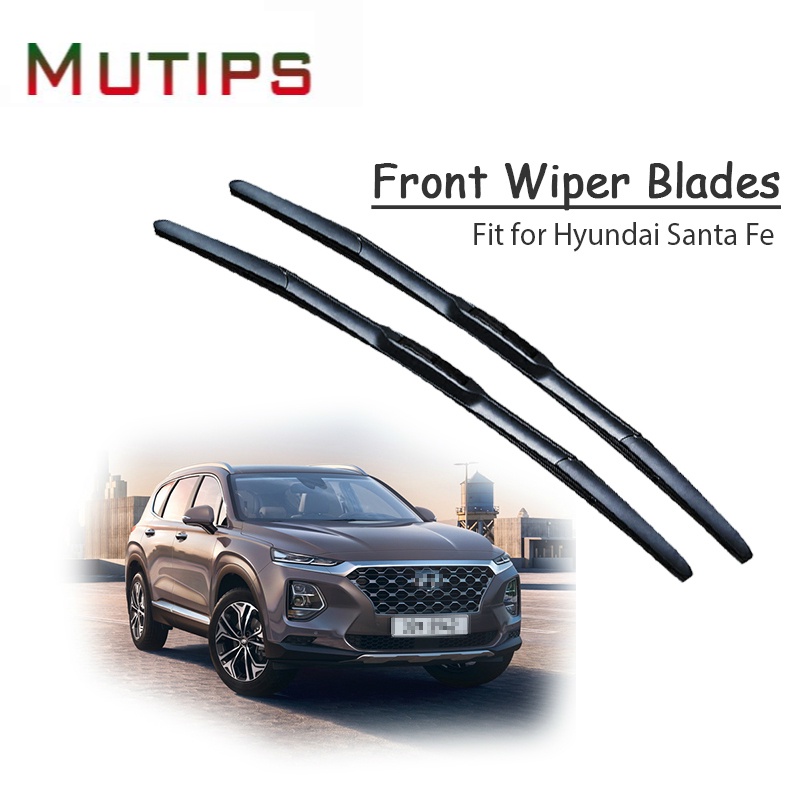 1 Set Karet Wiper Kaca Depan Mobil Untuk Hyundai Santa Fe 2017 2016 2015 2014-2000