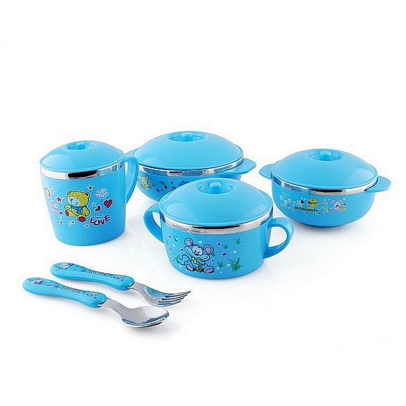 TBI 10PCS SET TEMPAT MAKAN MINUM ANAK BAYI BABY FEEDING SET BOWL