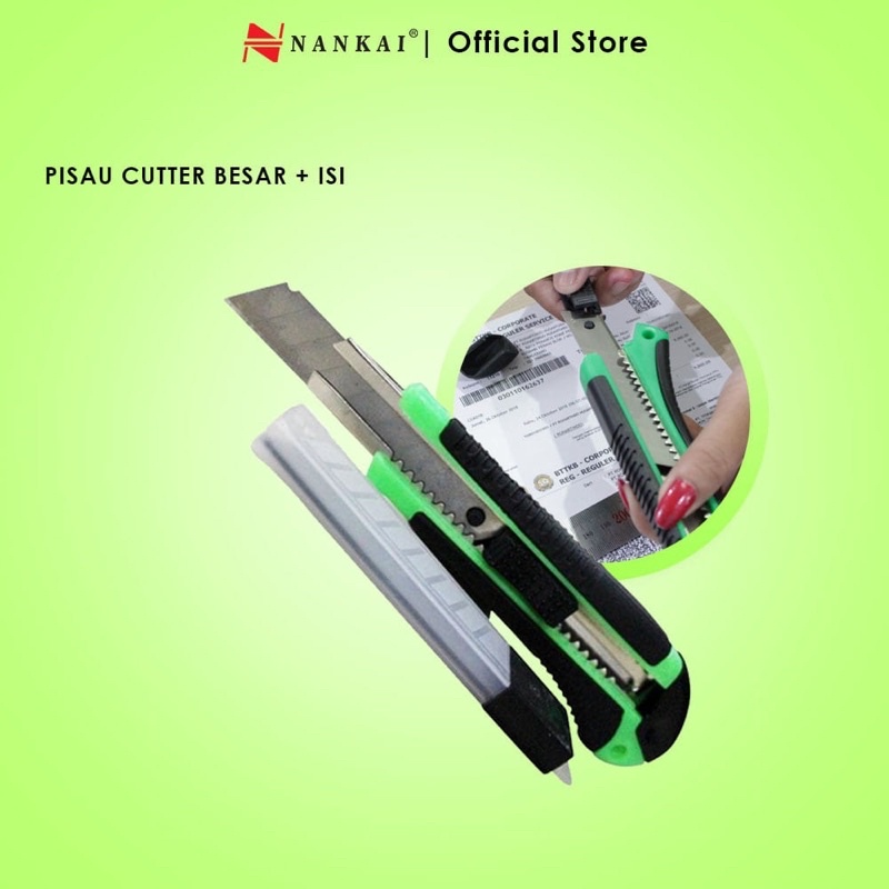 Pisau Cutter besar + Isi Nankai