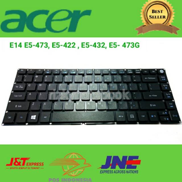 Keyboard Laptop Acer Aspire E5 E14 E5-473, E5-422 , E5-432, E5- 473G KEYPAD KEYBORD KEIBOD