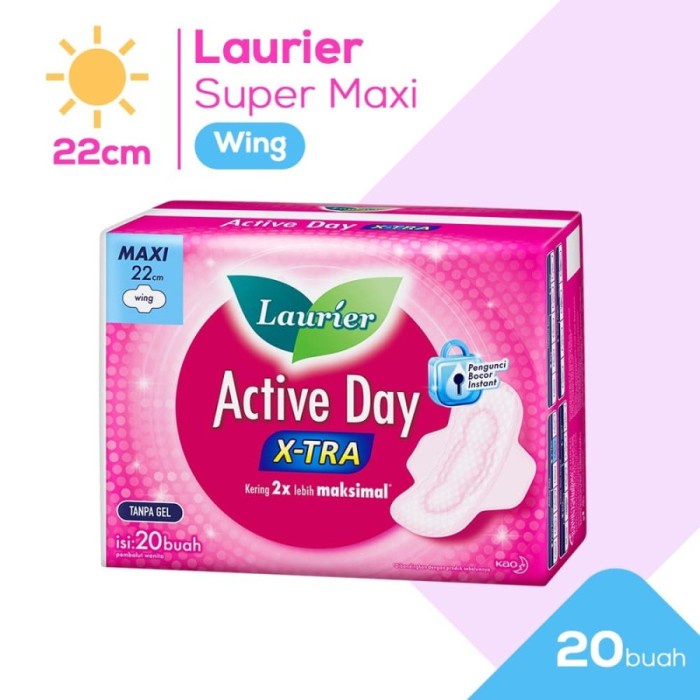 

LAURIER ACTIVE DAY X-TRA WING 20S / PEMBALUT