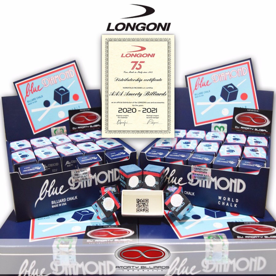 LONGONI BLUE DIAMOND CHALK ( A BOX OF TWO )