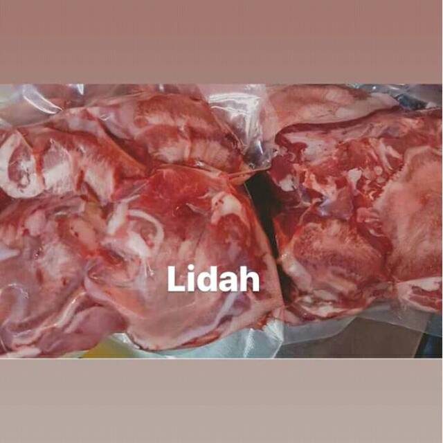 

Lidah sapi lokal