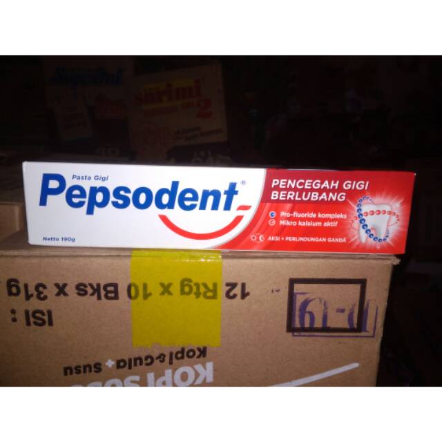 Pepsodent 190 gram Pasta Gigi Odol Pencegah Gigi Berlubang