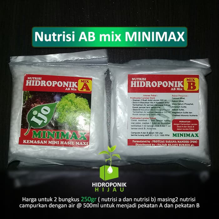 Nutrisi Hidroponik AB Mix Minimax