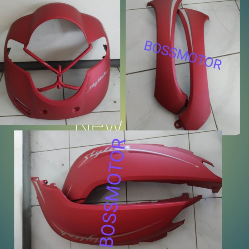 Cover body scoopy 2020 merah doff k93