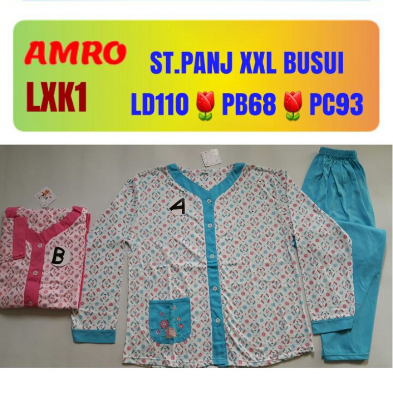 Baby Doll Jumbo XXL Lengan Panjang Amro