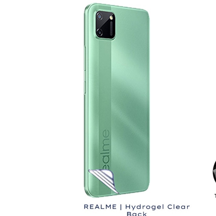 REALME C15 C12 C11 2020 ANTI GORES HYDROGEL BELAKANG BENING BACK CLEAR GEL PELINDUNG BELAKANG SKIN GARSKIN ANTI JAMUR