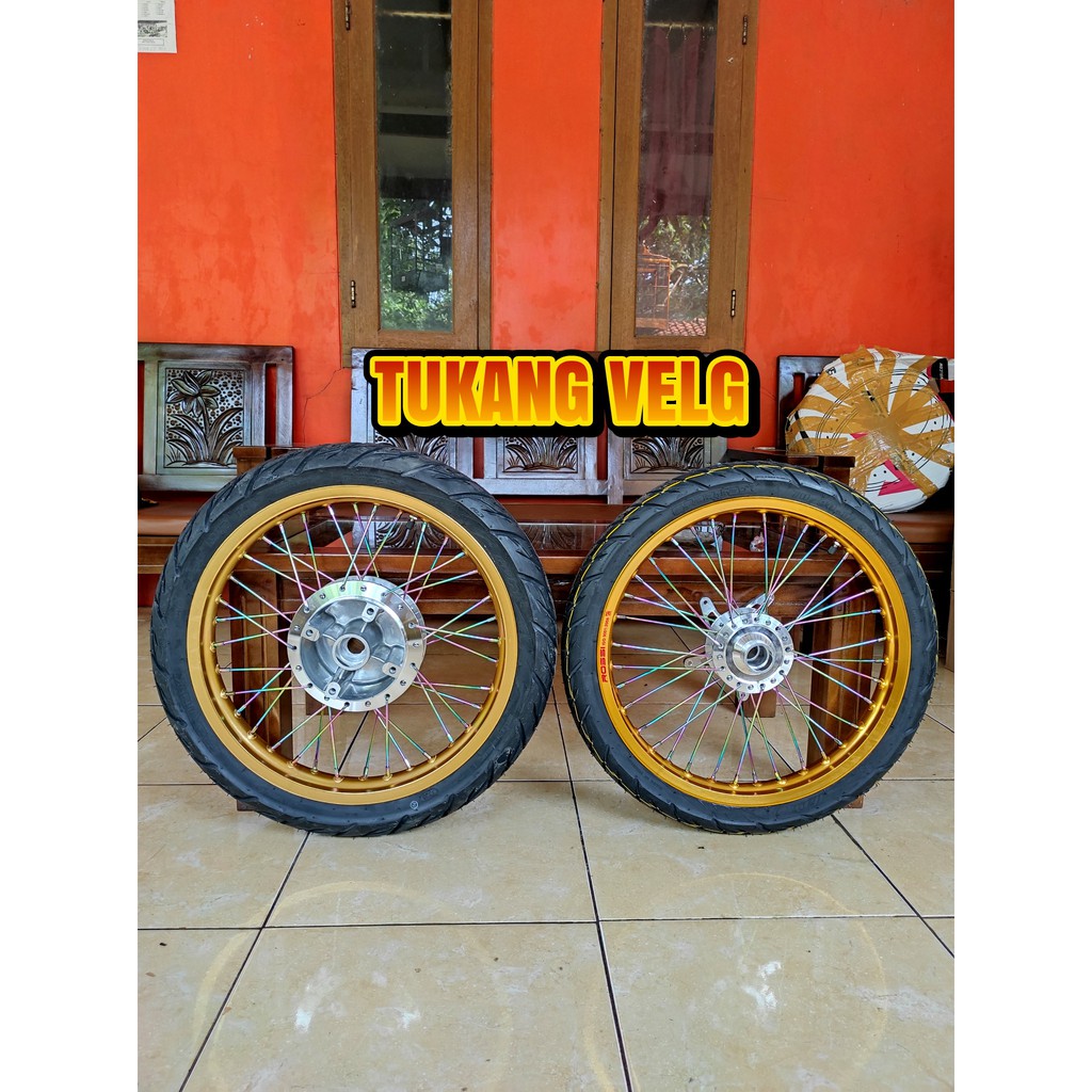 Velg jari jari CBR 150 New facelift dan CB150R New Ukuran 160-185 set plus ban