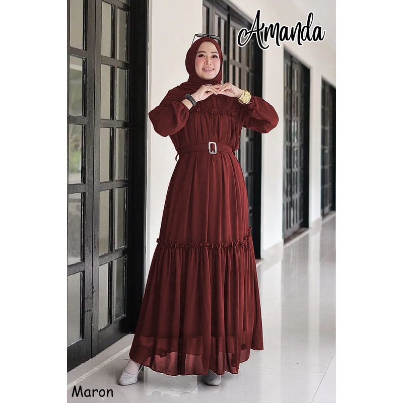 GAMIS PESTA POLOS AMANDA DRESS KONDANGAN