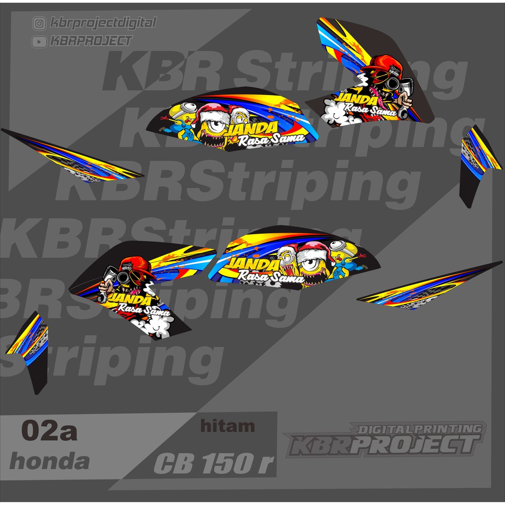 (cod) Stiker Motor cb150r new Sticker Striping List Honda cb150r New 09 Racing cb 150 Grafis #cb150r