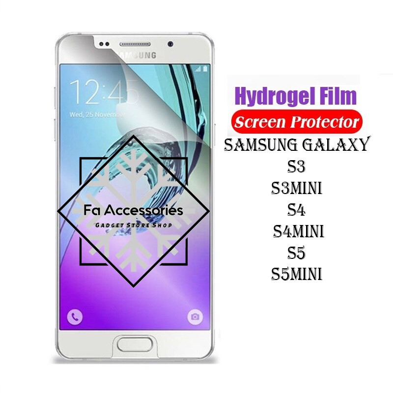 FA ANTI GORES JELLY HYDROGEL SAMSUNG GALAXY S3 S3MINI S4 S4MINI S5 S5MINI mini FULL SCREEN PROTECTOR