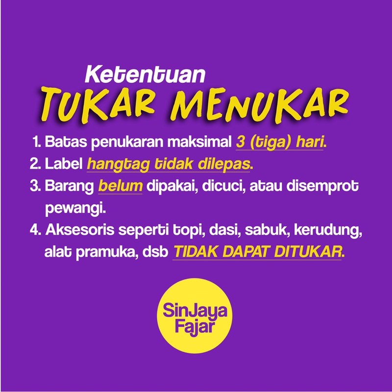 Kemeja Panjang POLOS Seragam Sekolah FAJAR