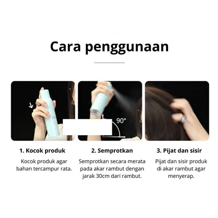 DB Dry Shampoo Semprotan Rambut Kering Untuk Mengembangkan Rambut Minyak Rambut Kontrol Rambut Berminyak Vitamin Rambut