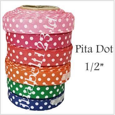 Pita Motif Dot 1/2 inch atau 1.25cm