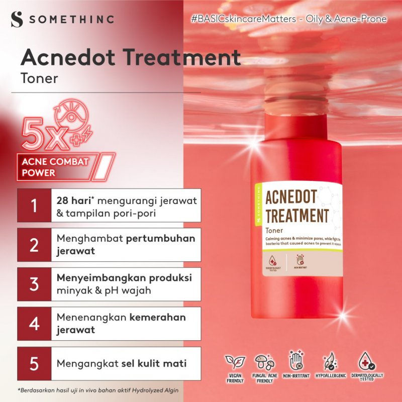 SOMETHINC ACNEDOT Series Treatment/Cleanser/Toner/Moisturizer/Spot Gel