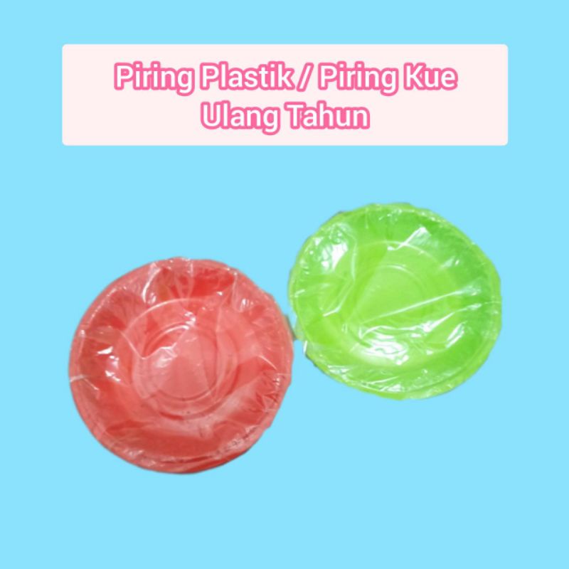 Piring Kue Bahan Plastik / Piring Kue Ulang Tahun