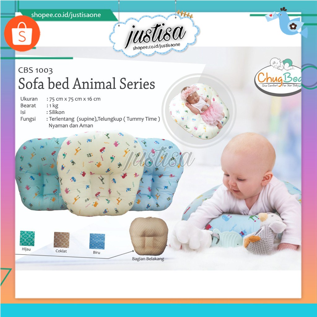 Promo  !! CHUG BOG CBS 1003-SOFA BAYI MURAH-SOFA BED PRINT ANIMAL-SOFA ANAK MURAH - SOFA BABY - CHUG BOG BABY