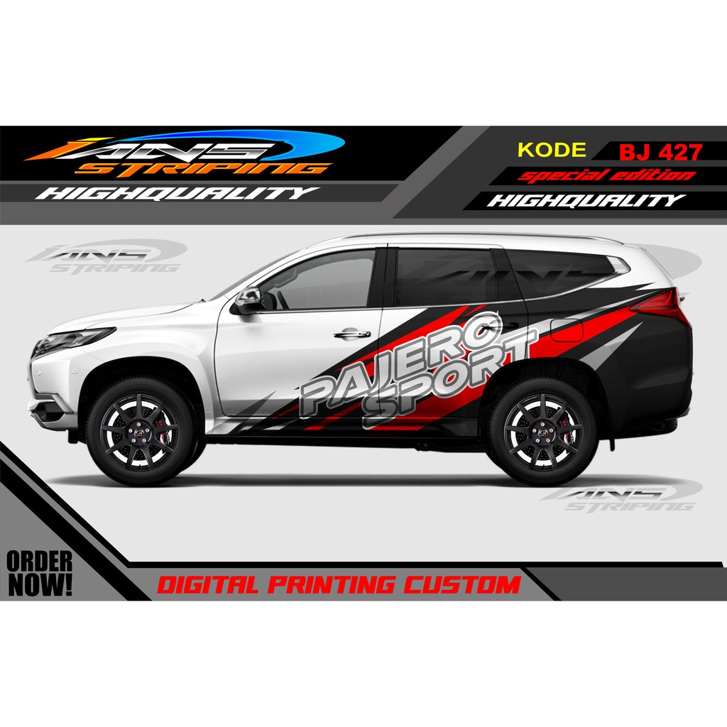 STIKER MOBIL PAJERO, FORTUNER / DECAL STICKER MOBIL PAJERO , FORTUNER / STIKER MOBIL