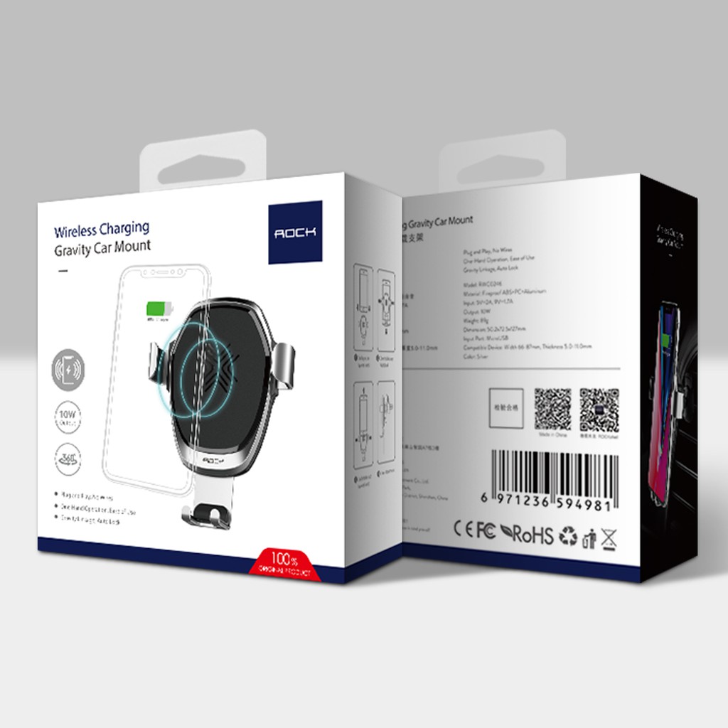 ROCK Wireless Charging Gravity Car Mount Original