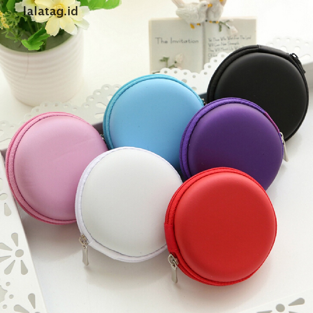 (Flyag) Tas Pouch Hard Case Penyimpanan Earphone / Headphone / Kartu SD / TF Portable