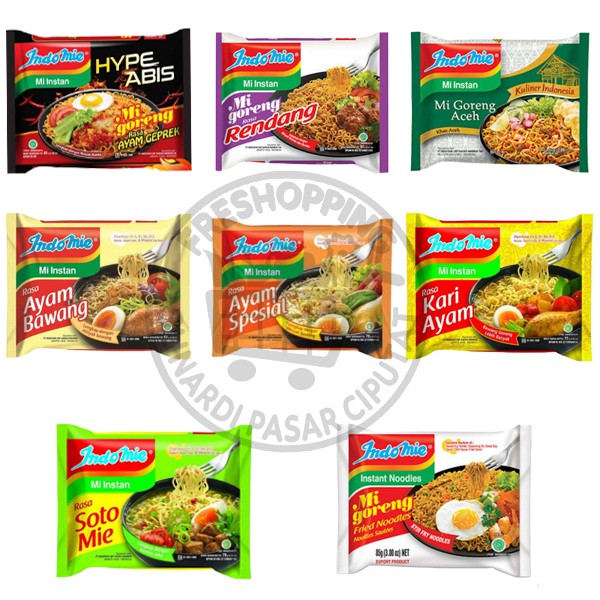 Indomie berbagai rasa /pcs