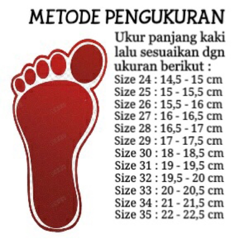 Sandal Kokop Anak Warna ukuran 30-35