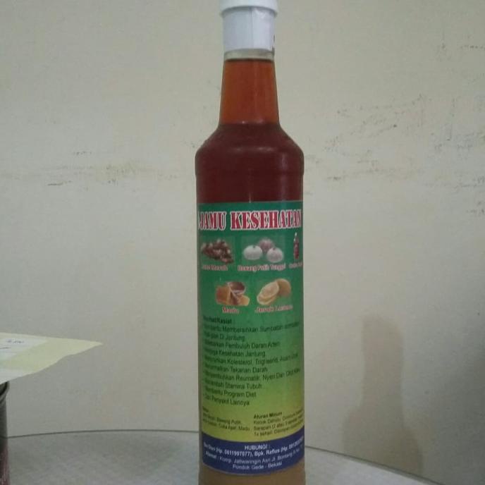 

Jamu Herbal Jahe Merah, Bawang Putih Tunggal, Jeruk Lemon, Cuka Apel,