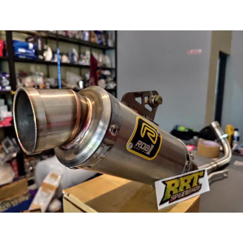 KNALPOT ROB1 RACING Jupiter 130cc DB17 stainless steel