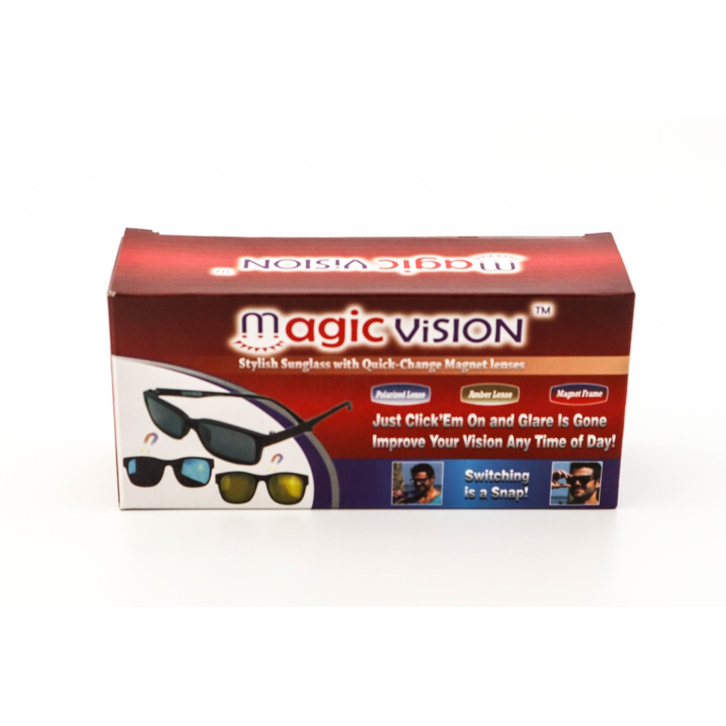 VOM Magic Vision 3 in 1 Kacamata HD Vision Magnet - 0157